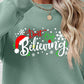 CHRISTMAS THEMED Letter Graphic Long Sleeve Sweatshirt