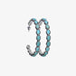 Artificial Turquoise C-Hoop Earrings
