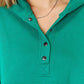 Zenana Half Snap Long Sleeve Hoodie - Brand Zenana