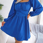 HANNAH MEA Tied Square Neck Balloon Sleeve Dress
