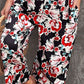 Printed Spaghetti Strap Jumpsuit with Pockets