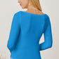Square Neck Long Sleeve T-Shirt
