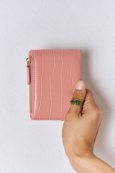 David Jones Texture PU Leather Mini Wallet *