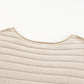 Round Neck Exposed Seams Pullover Sweater
