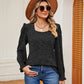 Full Size Square Neck Puff Sleeve Top