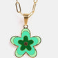 Flower Pendant Stainless Steel Necklace