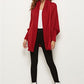 Open Front Batwing Sleeve Cardigan