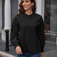 Frill Button Up Flounce Sleeve Blouse