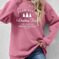 CHRISTMAS Graphic Round Neck Dropped Shoulder Sweatshirt