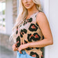 Leopard Print Round Neck Tank