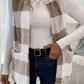 Shawnie Sherpa Plaid Open Front Vest Coat