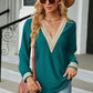 V-Neck Long Sleeve Blouse