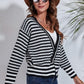Women's Isla Striped V-Neck Knit Top