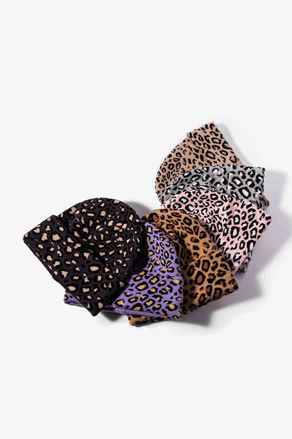 CHIC HATZ Leopard Pattern Hat Cuffed Beanie