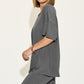 Basic Bae Full Size V-Neck Drop Shoulder Short Sleeve T-Shirt and Shorts Set
