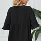 Peplum V-Neck Half Sleeve T-Shirt