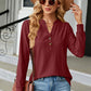 Notched Long Sleeve T-Shirt