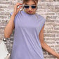 Women's Round Neck Cap Sleeve Top