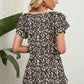 V-Neck Short Sleeve Blouse