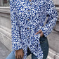Leopard Roll-Tap Sleeve Shirt
