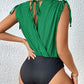 Surplice Tie-Shoulder Bodysuit
