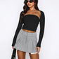Beauteous Cutout Raglan Sleeve Bolero and Tube Top