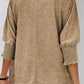 Round Neck Three-Quarter Sleeve Top