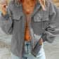 Hannah Full Size Zip-Up Drawstring Hooded Jacket