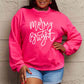 Simply Love Full Size Christmas MERRY AND BRIGHT Graphic Sweatshirt