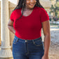 Basic Bae Full Size Round Neck Short Sleeve Bodysuit