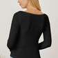 Square Neck Long Sleeve T-Shirt