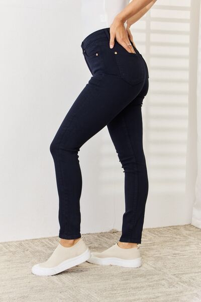 Judy Blue Full Size Garment Dyed Tummy Control Skinny Jeans *