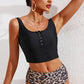NY SUN Full Size Half Snap Square Neck Tankini Set