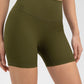 Wide Waistband Slim Fit Sports Shorts