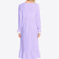 Women's GirlNextDoor Full Size Contrast Lace Trim Ruffle Hem Square Neck Night Dress