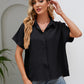 Short Sleeve Collared Neck Shirt