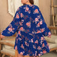 Women's Lucetta Plus Size Printed Tie Neck Balloon Sleeve Mini Dress