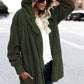 Teddy Hooded Jacket with Pockets