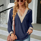 V-Neck Long Sleeve Blouse