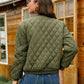 Full Size Zip-Up Baseball Collar Jacket