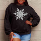 Simply Love Full Size Christmas Snowflake Graphic Sweatshirt