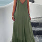 Backless Maxi Cami Dress with Pockets