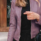 Mock Neck Zip Up Jacket