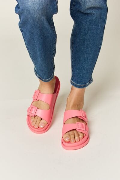 Legend Double Buckle Open Toe Sandals *