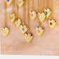 Zircon Heart Shape 14K Gold-Plated Pendant Necklace