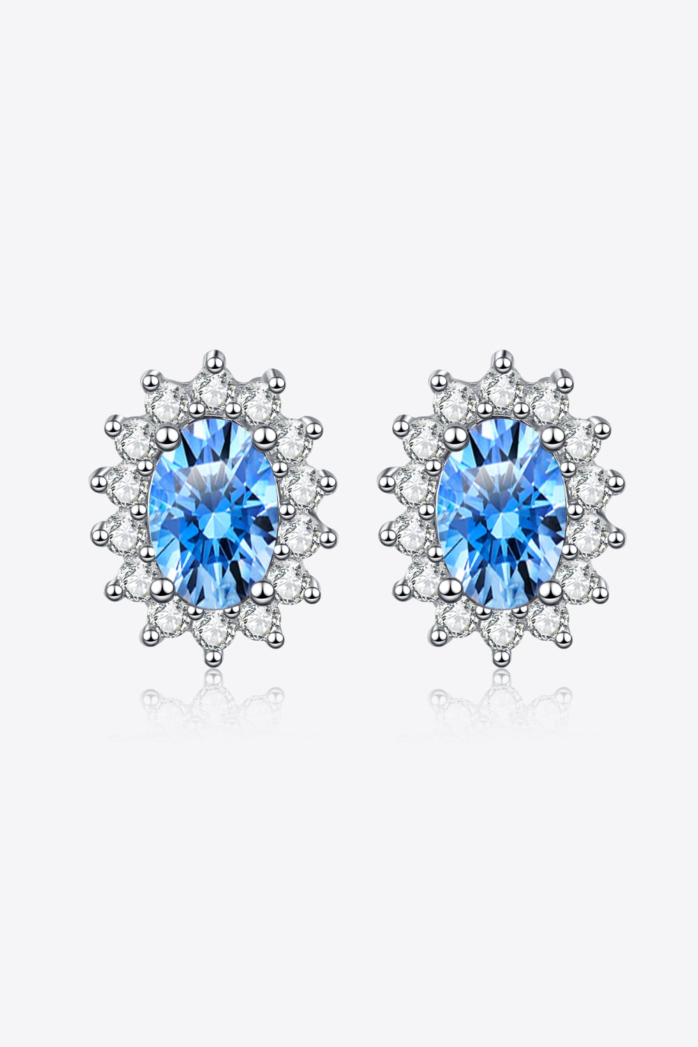 1 Carat Moissanite 925 Sterling Silver Stud Earrings 💜