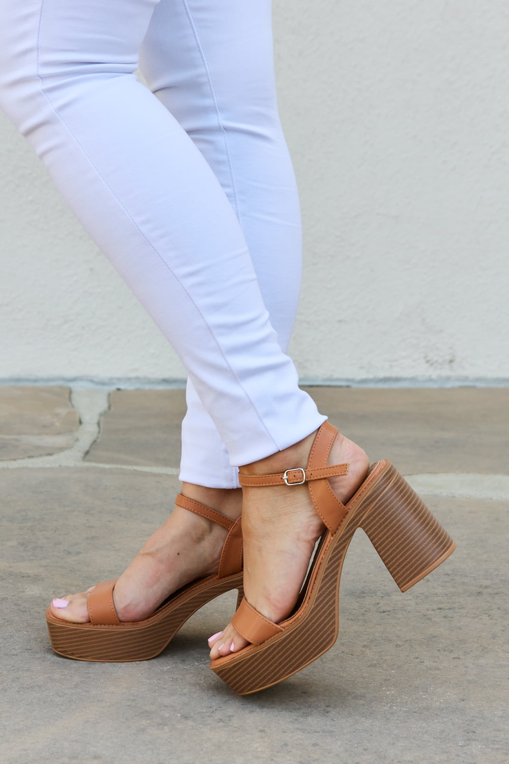 Weeboo Feel It Platform Heel Sandals *