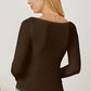 Square Neck Long Sleeve T-Shirt