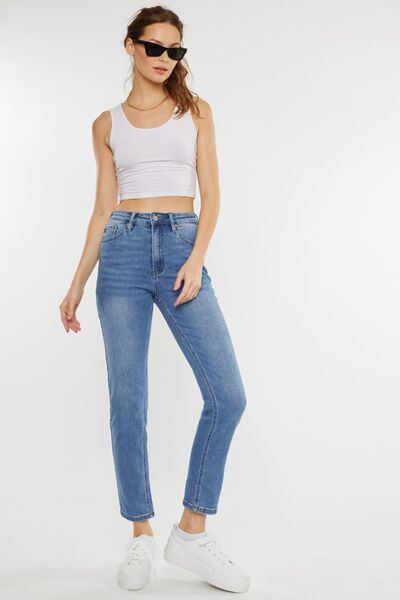 Kancan Full Size Cat's Whiskers High Waist Jeans *