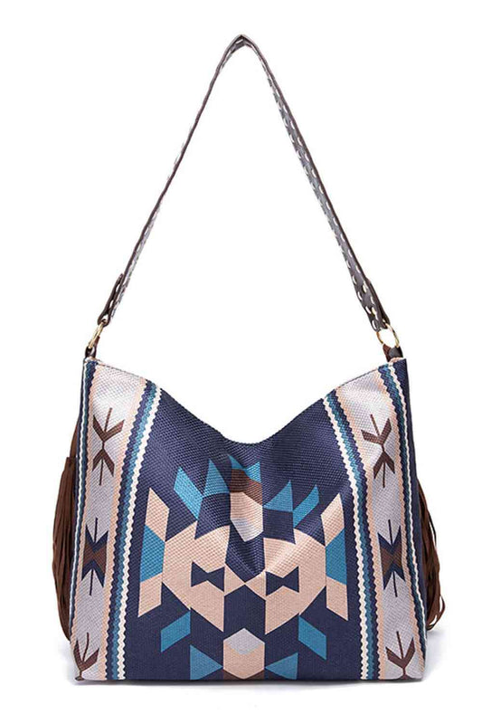 Amelia Southwestern Geometric Canvas Tote Bag